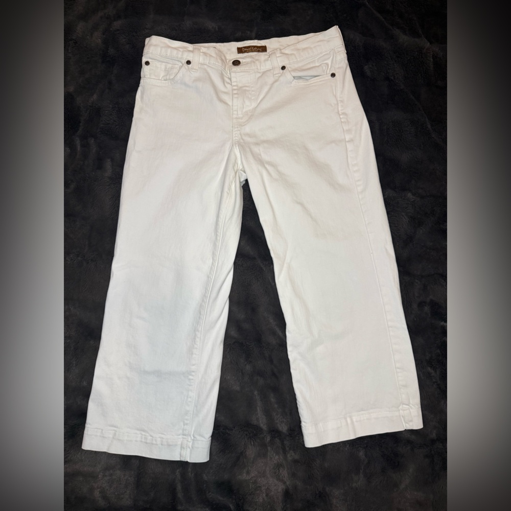 David Kahn white cropped denim jeans size 29